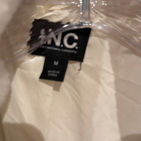 Women’s INC faux fur coat, size M, worn 1x, perfect condition - Picture 3 of 5